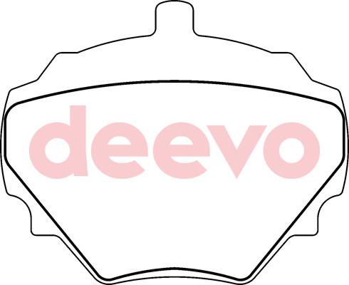 DEEVO BP60480 - Kit de plaquettes de frein, frein à disque cwaw.fr