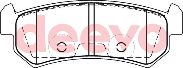 DEEVO BP60420 - Kit de plaquettes de frein, frein à disque cwaw.fr