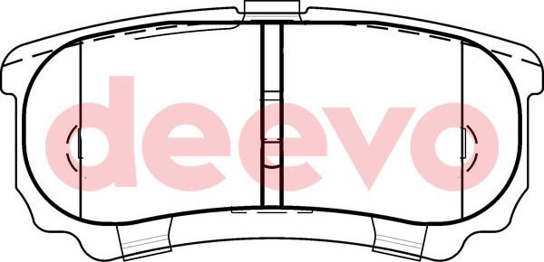 DEEVO BP60000 - Kit de plaquettes de frein, frein à disque cwaw.fr