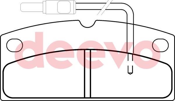 DEEVO BP60880 - Kit de plaquettes de frein, frein à disque cwaw.fr