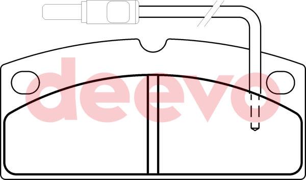 DEEVO BP60240 - Kit de plaquettes de frein, frein à disque cwaw.fr