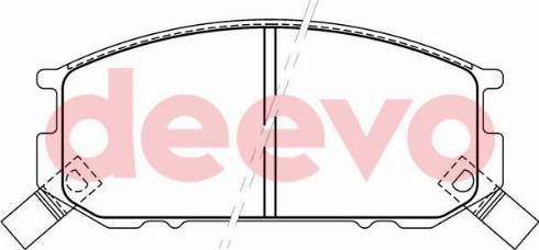 DEEVO BP61460 - Kit de plaquettes de frein, frein à disque cwaw.fr