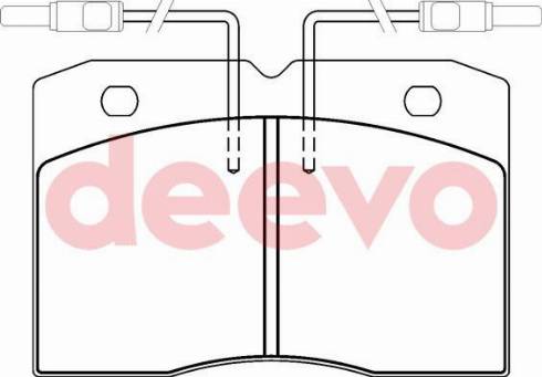 DEEVO BP61500 - Kit de plaquettes de frein, frein à disque cwaw.fr