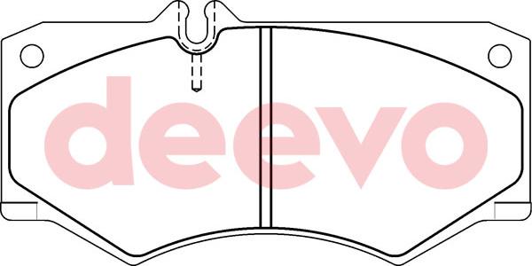 DEEVO BP61300 - Kit de plaquettes de frein, frein à disque cwaw.fr