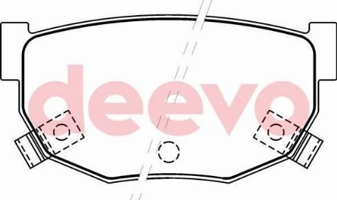 DEEVO BP61380 - Kit de plaquettes de frein, frein à disque cwaw.fr