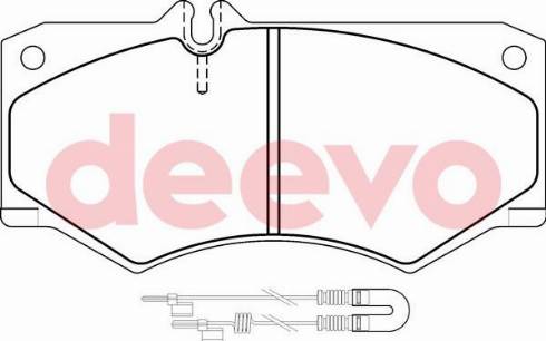 DEEVO BP61320 - Kit de plaquettes de frein, frein à disque cwaw.fr