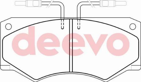 DEEVO BP61740 - Kit de plaquettes de frein, frein à disque cwaw.fr