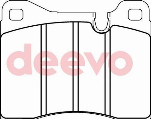 DEEVO BP68040 - Kit de plaquettes de frein, frein à disque cwaw.fr