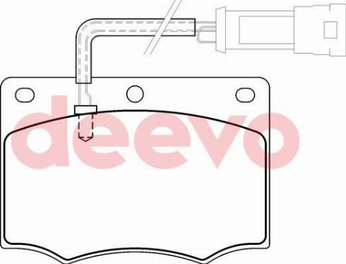 DEEVO BP68740 - Kit de plaquettes de frein, frein à disque cwaw.fr