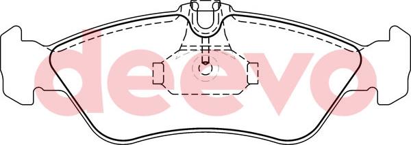 DEEVO BP63060 - Kit de plaquettes de frein, frein à disque cwaw.fr