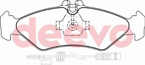 DEEVO BP63000 - Kit de plaquettes de frein, frein à disque cwaw.fr