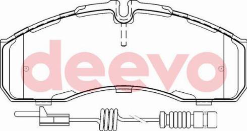 DEEVO BP63840 - Kit de plaquettes de frein, frein à disque cwaw.fr