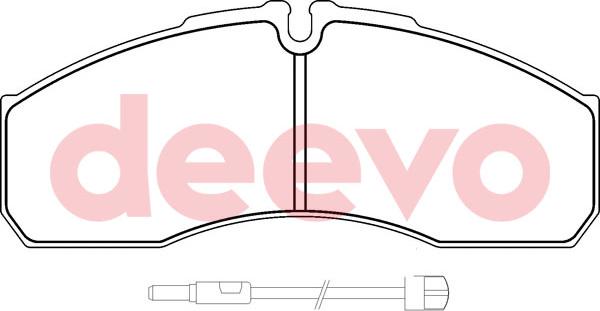 DEEVO BP63820 - Kit de plaquettes de frein, frein à disque cwaw.fr