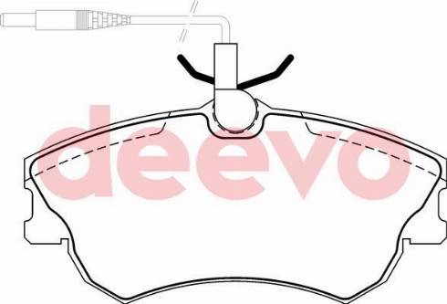 DEEVO BP63240 - Kit de plaquettes de frein, frein à disque cwaw.fr