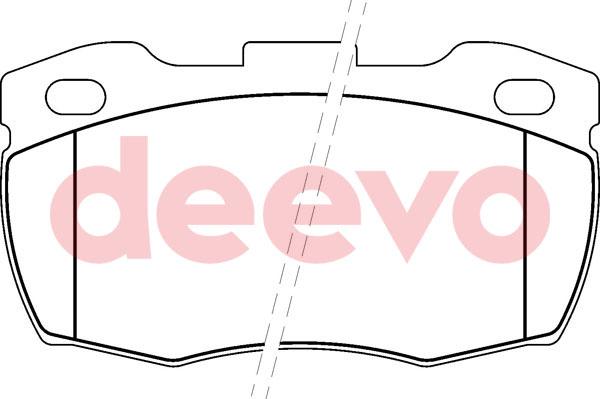 DEEVO BP62940 - Kit de plaquettes de frein, frein à disque cwaw.fr