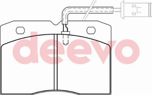 DEEVO BP62320 - Kit de plaquettes de frein, frein à disque cwaw.fr