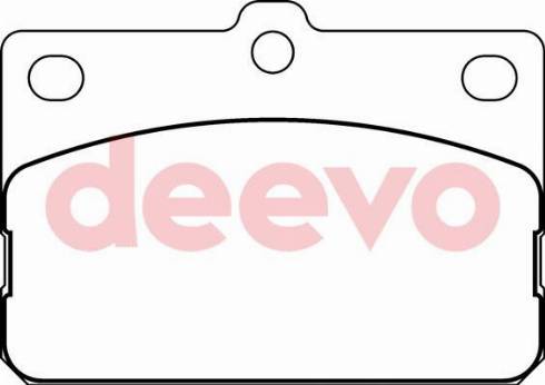 DEEVO BP67060 - Kit de plaquettes de frein, frein à disque cwaw.fr