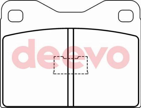 DEEVO BP67020 - Kit de plaquettes de frein, frein à disque cwaw.fr