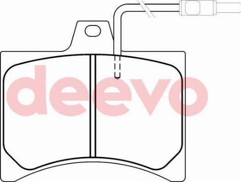 DEEVO BP67820 - Kit de plaquettes de frein, frein à disque cwaw.fr