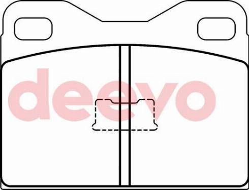 DEEVO BP67340 - Kit de plaquettes de frein, frein à disque cwaw.fr