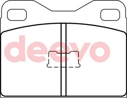 DEEVO BP67360 - Kit de plaquettes de frein, frein à disque cwaw.fr