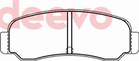 DEEVO BP67780 - Kit de plaquettes de frein, frein à disque cwaw.fr