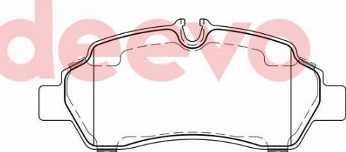 DEEVO BP84940 - Kit de plaquettes de frein, frein à disque cwaw.fr