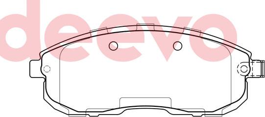 DEEVO BP84900 - Kit de plaquettes de frein, frein à disque cwaw.fr
