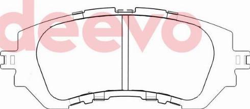 DEEVO BP84360 - Kit de plaquettes de frein, frein à disque cwaw.fr