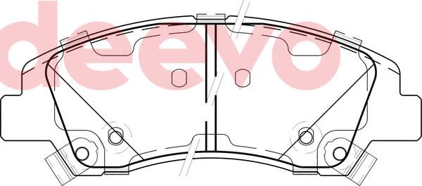 DEEVO BP84320 - Kit de plaquettes de frein, frein à disque cwaw.fr