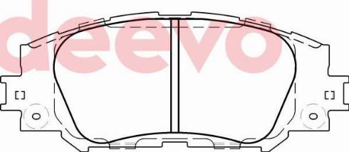 DEEVO BP84200 - Kit de plaquettes de frein, frein à disque cwaw.fr