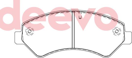 DEEVO BP84740 - Kit de plaquettes de frein, frein à disque cwaw.fr