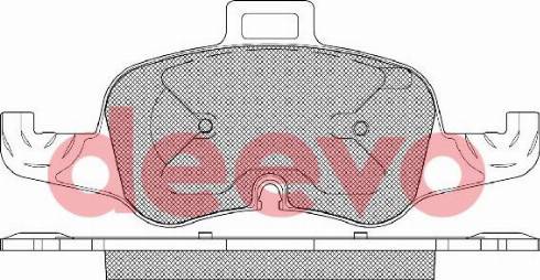 DEEVO BP85900 - Kit de plaquettes de frein, frein à disque cwaw.fr