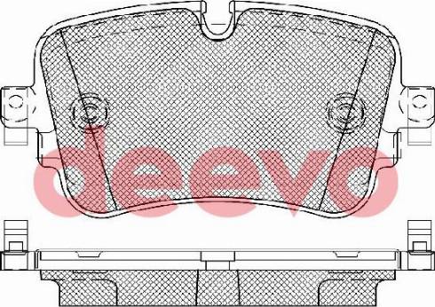 DEEVO BP85980 - Kit de plaquettes de frein, frein à disque cwaw.fr