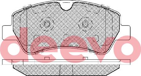 DEEVO BP85440 - Kit de plaquettes de frein, frein à disque cwaw.fr