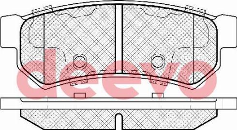 DEEVO BP85620 - Kit de plaquettes de frein, frein à disque cwaw.fr