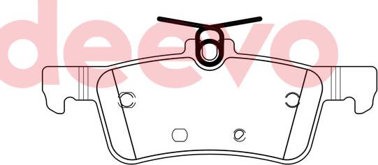 DEEVO BP85140 - Kit de plaquettes de frein, frein à disque cwaw.fr