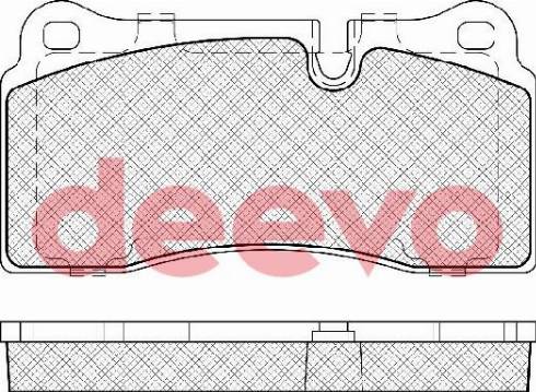 DEEVO BP85800 - Kit de plaquettes de frein, frein à disque cwaw.fr