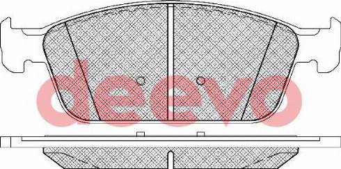 DEEVO BP86400 - Kit de plaquettes de frein, frein à disque cwaw.fr