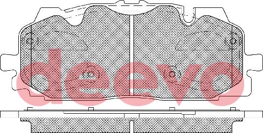 DEEVO BP86040 - Kit de plaquettes de frein, frein à disque cwaw.fr