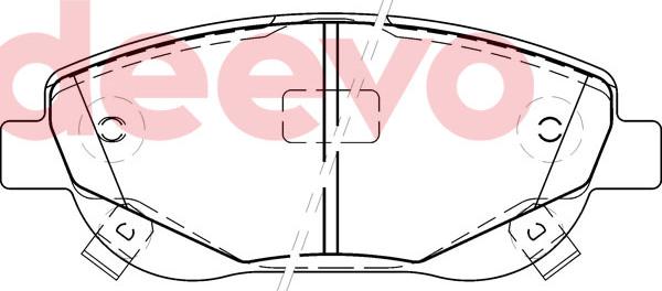 DEEVO BP80480 - Kit de plaquettes de frein, frein à disque cwaw.fr