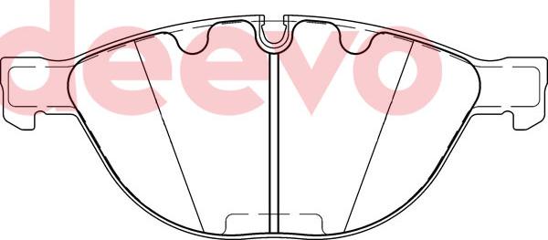 DEEVO BP80860 - Kit de plaquettes de frein, frein à disque cwaw.fr