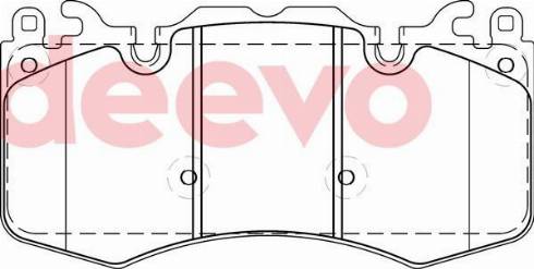 DEEVO BP80700 - Kit de plaquettes de frein, frein à disque cwaw.fr