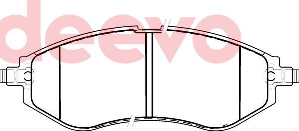 DEEVO BP81960 - Kit de plaquettes de frein, frein à disque cwaw.fr