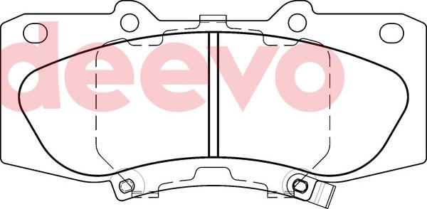 DEEVO BP81440 - Kit de plaquettes de frein, frein à disque cwaw.fr