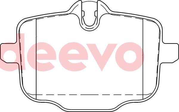 DEEVO BP81400 - Kit de plaquettes de frein, frein à disque cwaw.fr