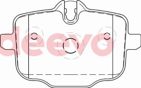 DEEVO BP81420 - Kit de plaquettes de frein, frein à disque cwaw.fr