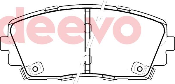 DEEVO BP81860 - Kit de plaquettes de frein, frein à disque cwaw.fr