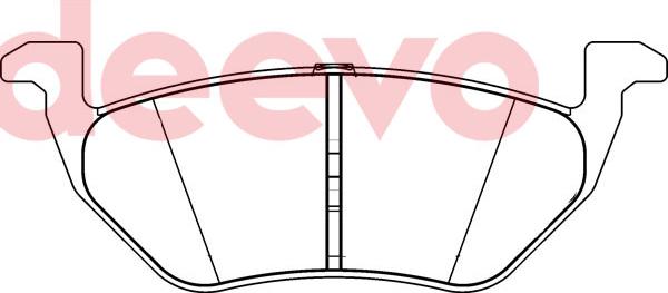 DEEVO BP81820 - Kit de plaquettes de frein, frein à disque cwaw.fr