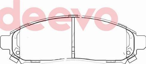 DEEVO BP81360 - Kit de plaquettes de frein, frein à disque cwaw.fr